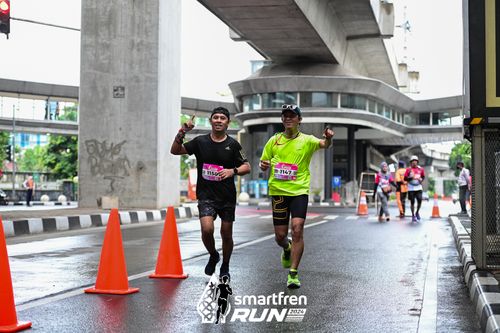 Race photo from Smartfren Run 2024