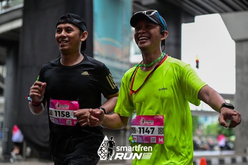 Race photo from Smartfren Run 2024