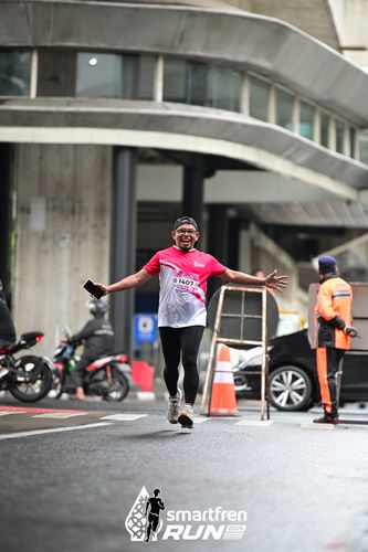 Race photo from Smartfren Run 2024