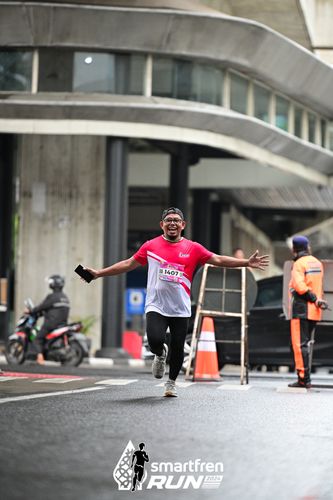 Race photo from Smartfren Run 2024