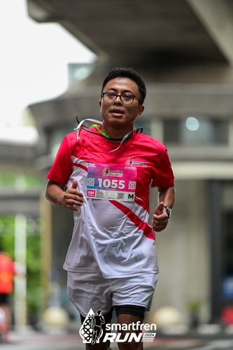 Race photo from Smartfren Run 2024