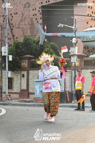 Race photo from Smartfren Run 2025 