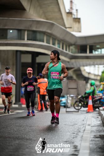 Race photo from Smartfren Run 2024