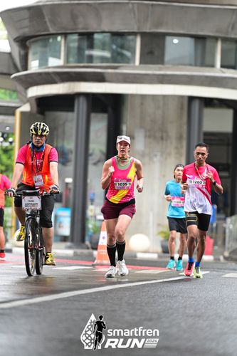 Race photo from Smartfren Run 2024