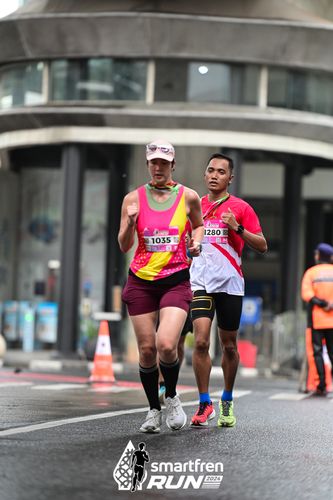 Race photo from Smartfren Run 2024