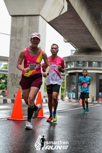 Race photo from Smartfren Run 2024