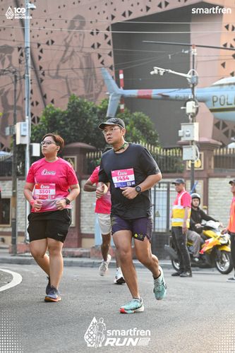 Race photo from Smartfren Run 2025 