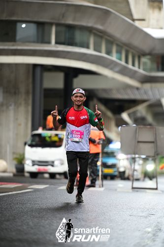 Race photo from Smartfren Run 2024