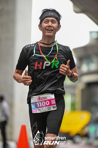 Race photo from Smartfren Run 2024