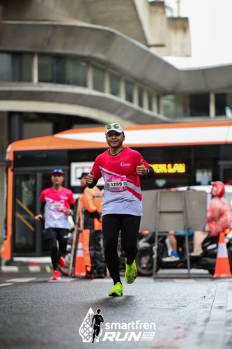 Race photo from Smartfren Run 2024