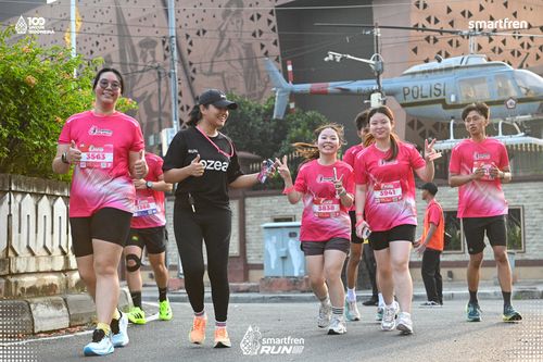 Race photo from Smartfren Run 2025 