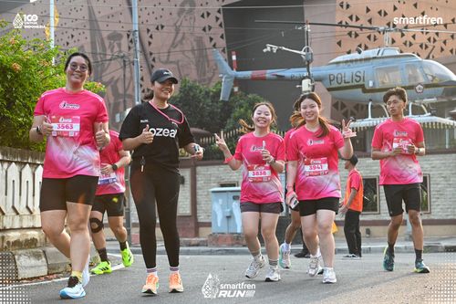 Race photo from Smartfren Run 2025 
