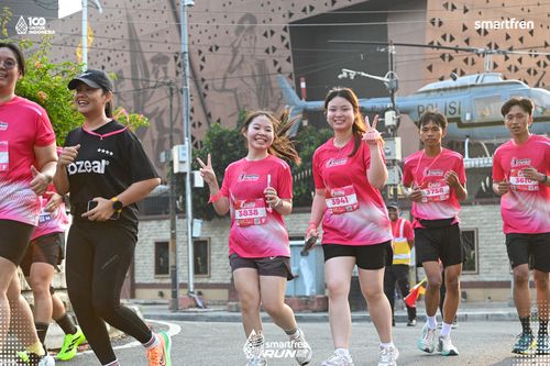 Race photo from Smartfren Run 2025 