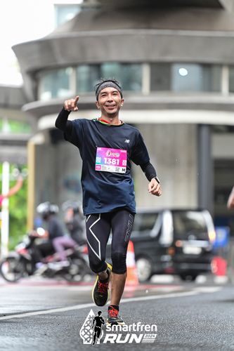 Race photo from Smartfren Run 2024