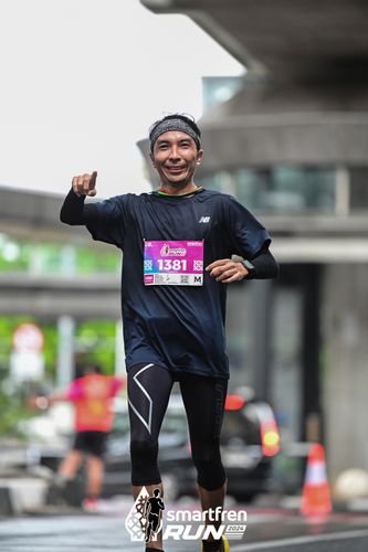 Race photo from Smartfren Run 2024