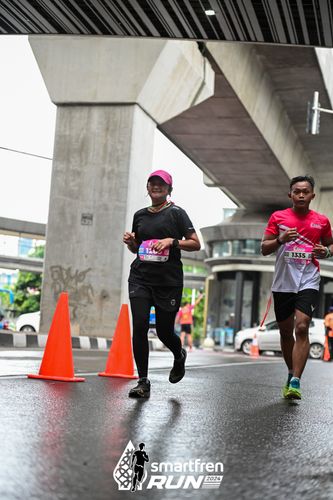 Race photo from Smartfren Run 2024