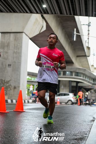 Race photo from Smartfren Run 2024