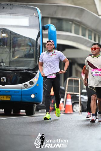 Race photo from Smartfren Run 2024