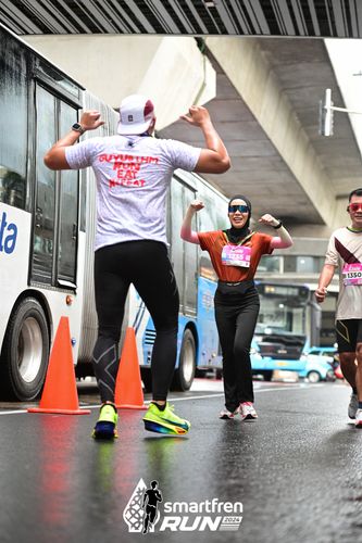 Race photo from Smartfren Run 2024