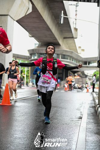 Race photo from Smartfren Run 2024
