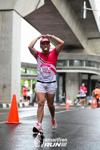 Race photo from Smartfren Run 2024