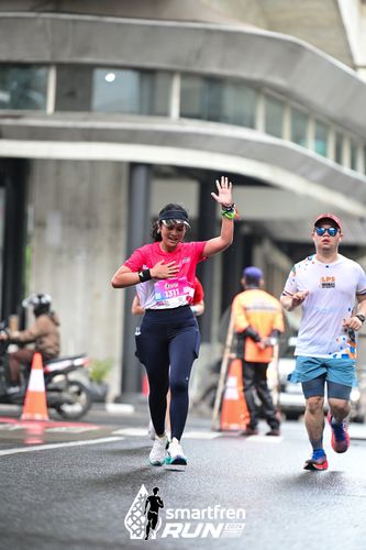 Race photo from Smartfren Run 2024