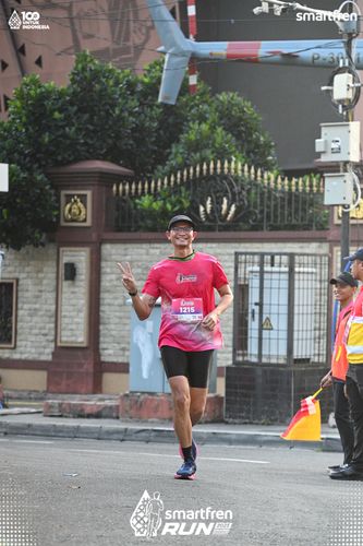 Race photo from Smartfren Run 2025 