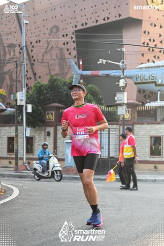 Race photo from Smartfren Run 2025 
