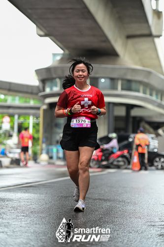 Race photo from Smartfren Run 2024