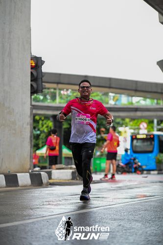 Race photo from Smartfren Run 2024