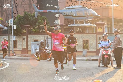 Race photo from Smartfren Run 2025 