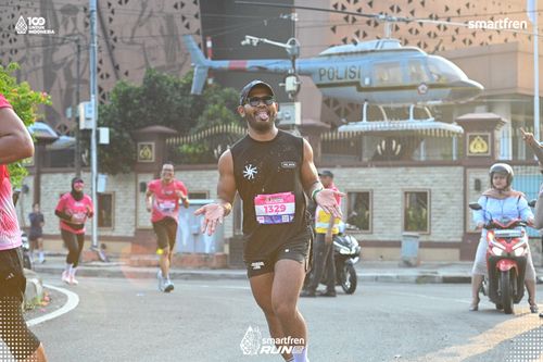 Race photo from Smartfren Run 2025 