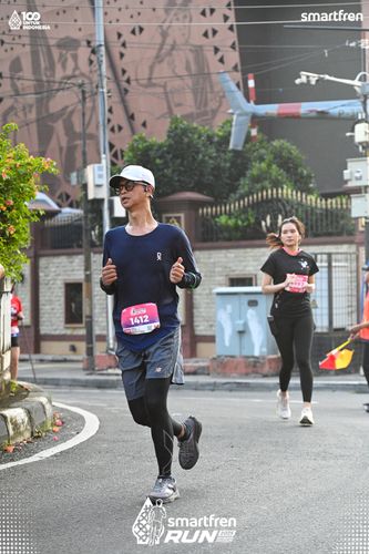 Race photo from Smartfren Run 2025 