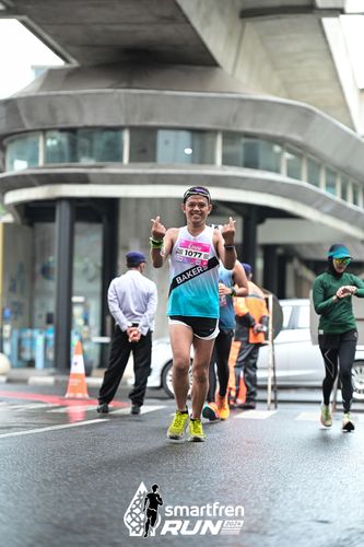 Race photo from Smartfren Run 2024