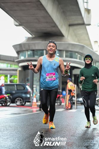 Race photo from Smartfren Run 2024