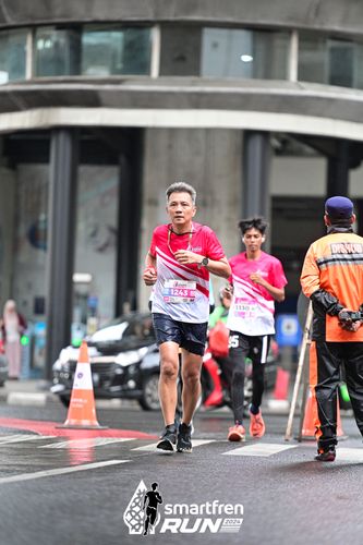 Race photo from Smartfren Run 2024