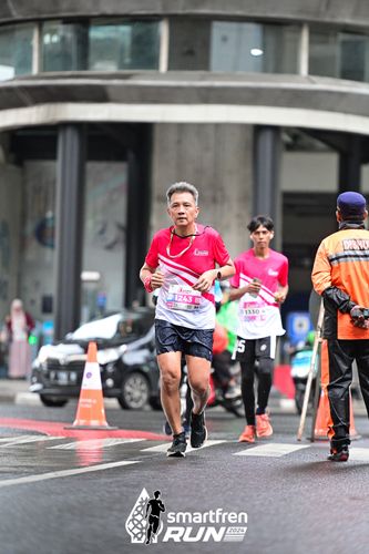 Race photo from Smartfren Run 2024
