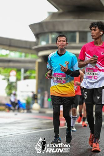 Race photo from Smartfren Run 2024