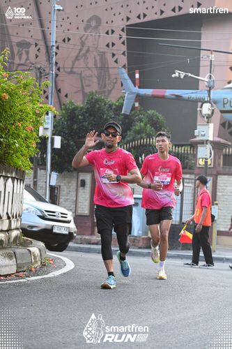 Race photo from Smartfren Run 2025 