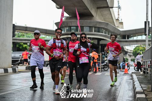 Race photo from Smartfren Run 2024