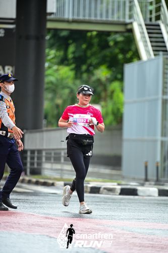 Race photo from Smartfren Run 2024