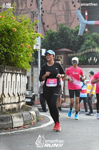 Race photo from Smartfren Run 2025 
