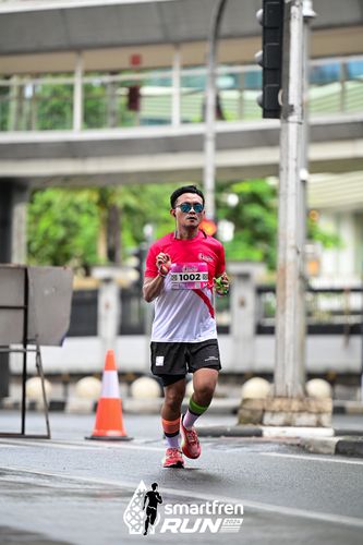Race photo from Smartfren Run 2024