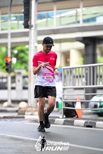 Race photo from Smartfren Run 2024