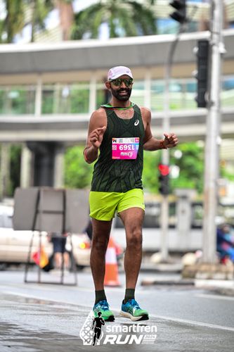 Race photo from Smartfren Run 2024