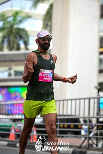Race photo from Smartfren Run 2024