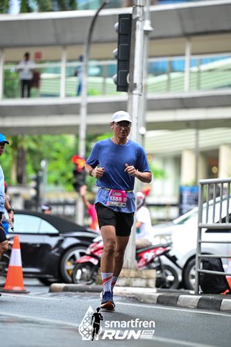 Race photo from Smartfren Run 2024