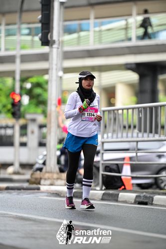Race photo from Smartfren Run 2024