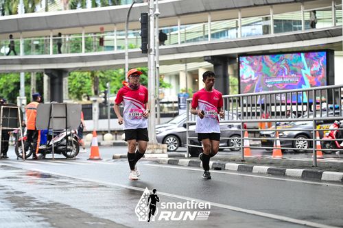 Race photo from Smartfren Run 2024