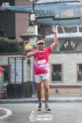 Race photo from Smartfren Run 2025 